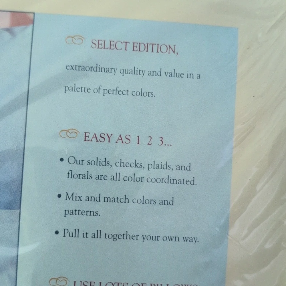Select Edition Vintage Cream Fitted Sheet Cotton‎ Blend Deadstock NIP